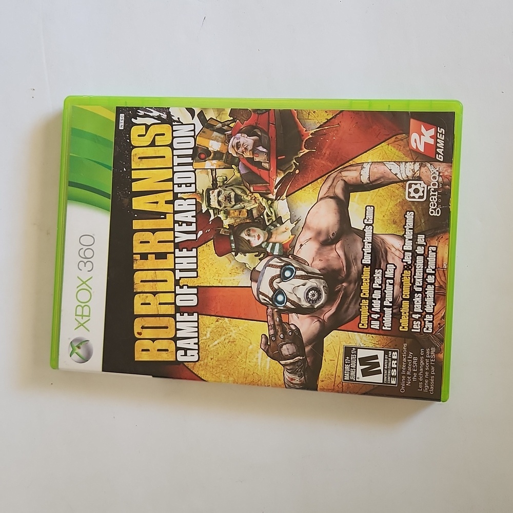 Borderlands Game of the Year Edition (Microsoft Xbox 360, 2010) Complete